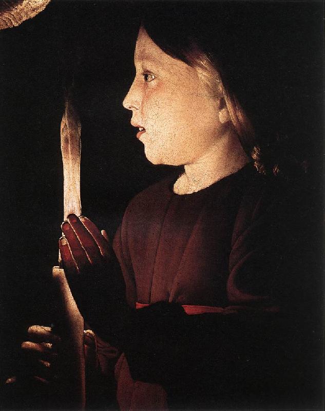 LA TOUR, Georges de Christ in the Carpenter's Shop (detail) Germany oil painting art